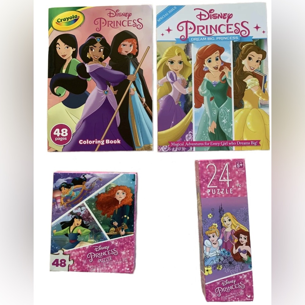 Disney Princess Kids Coloring Book Activity Book Puzzle